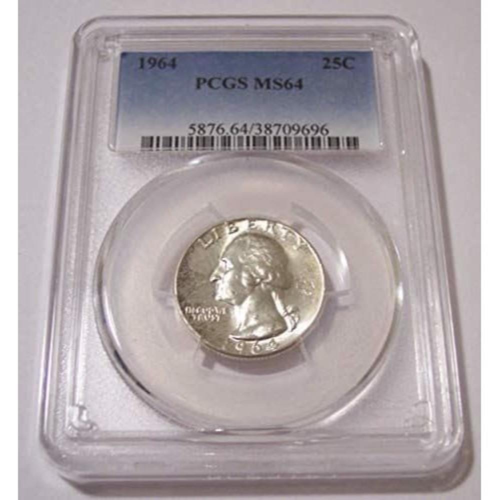 1964 Washington Quarter MS64 PCGS